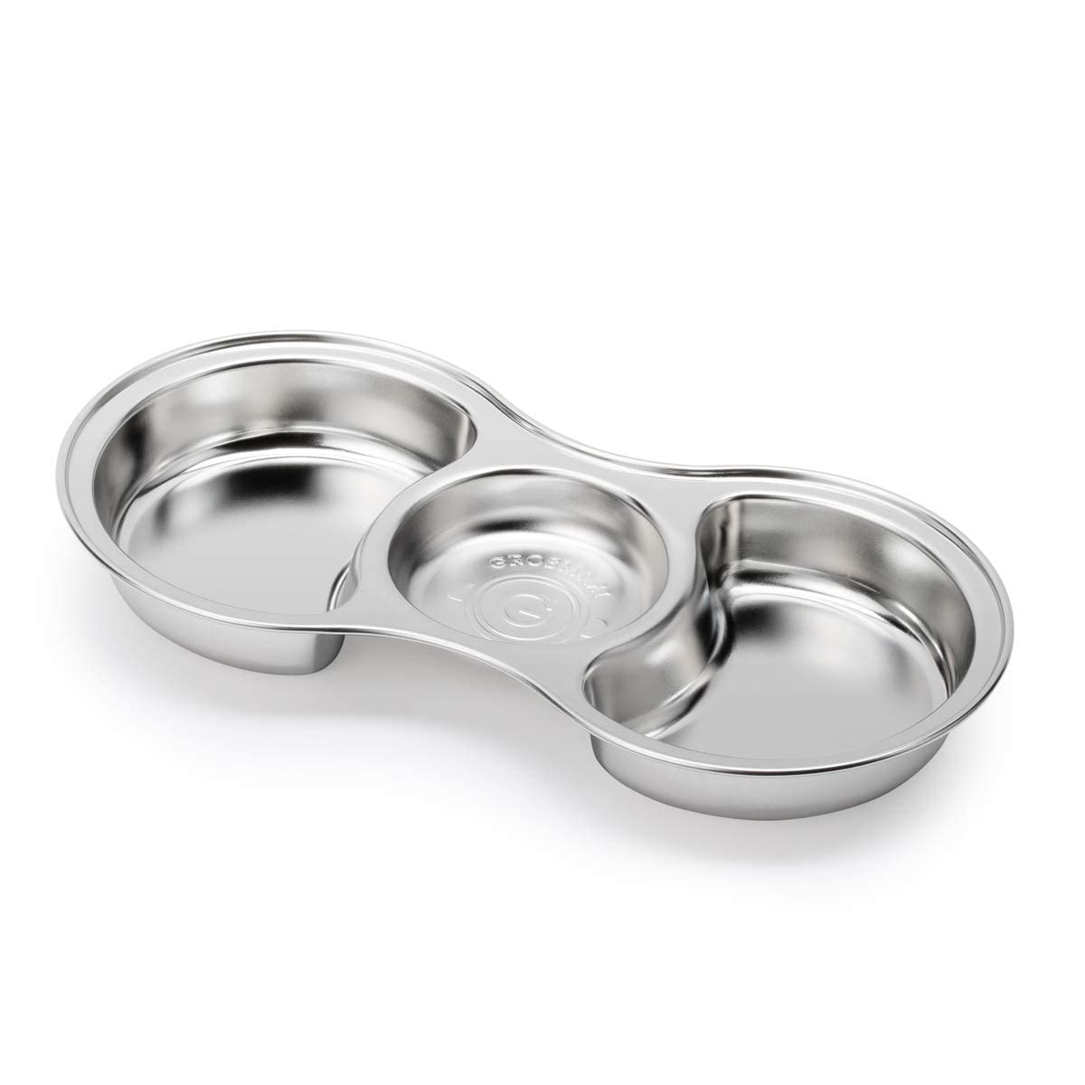 Grosmimi Stainless Steel Food Tray with 3 Compartment: With suction