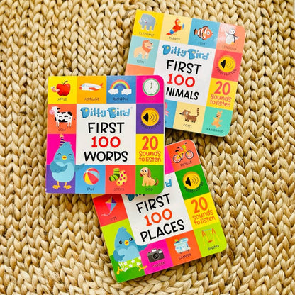 Ditty Bird Baby Book - Best toys - First 100 Animals