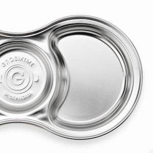 Grosmimi Stainless Steel Food Tray with 3 Compartment: With suction